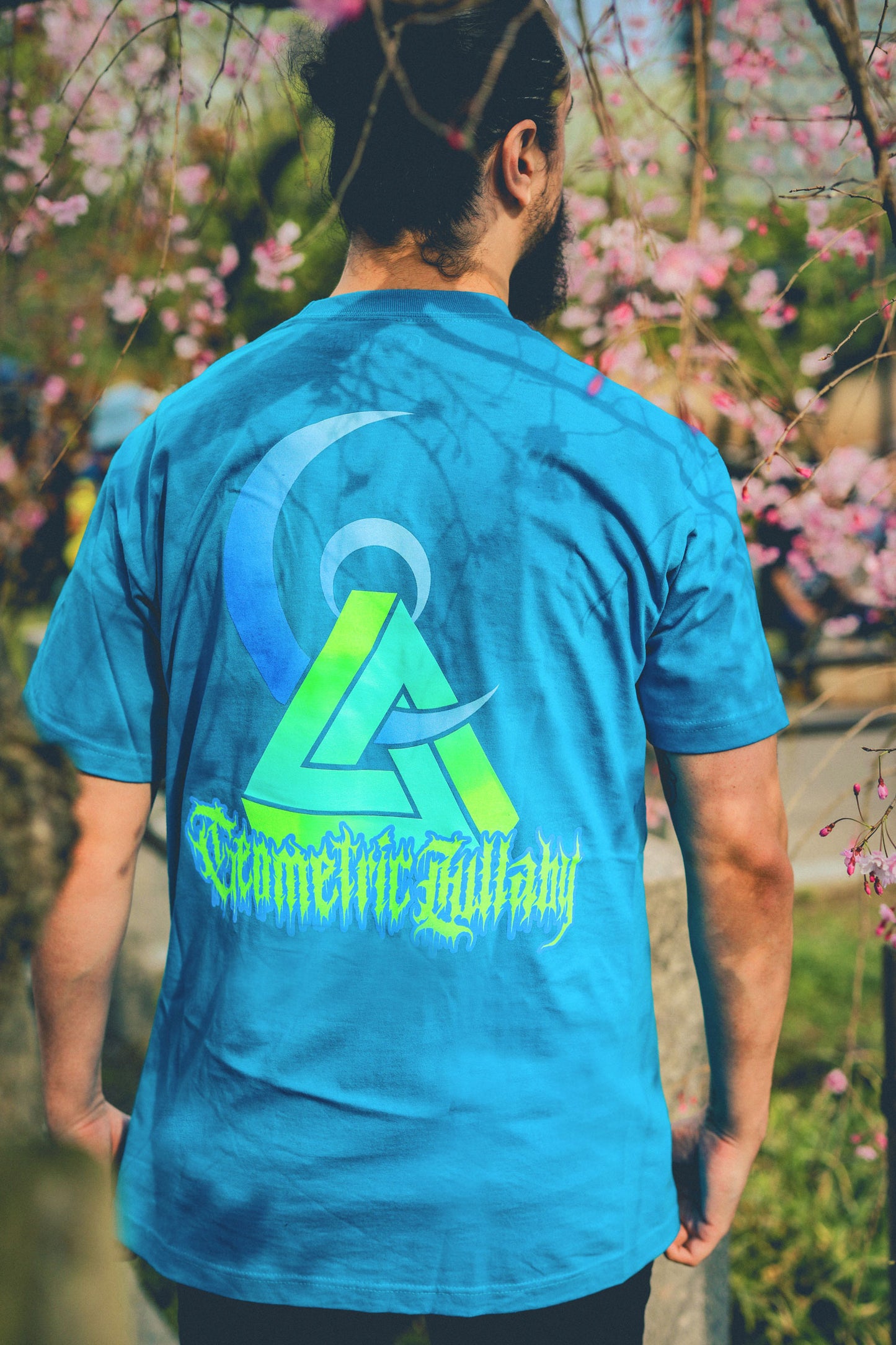 Neon Logo Tee - Lullaby Blue