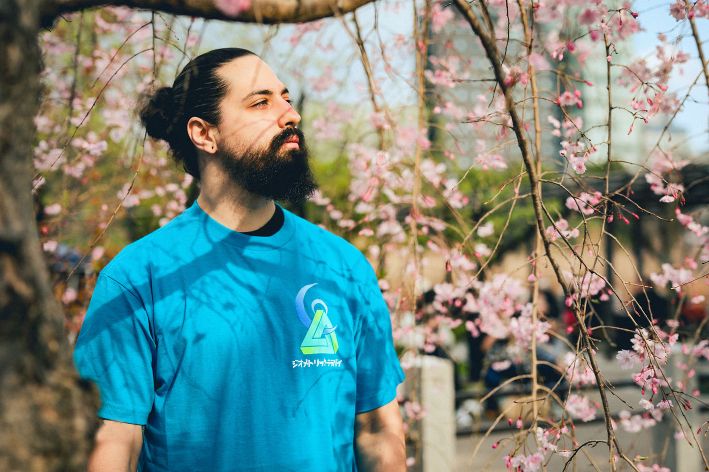 Neon Logo Tee - Lullaby Blue