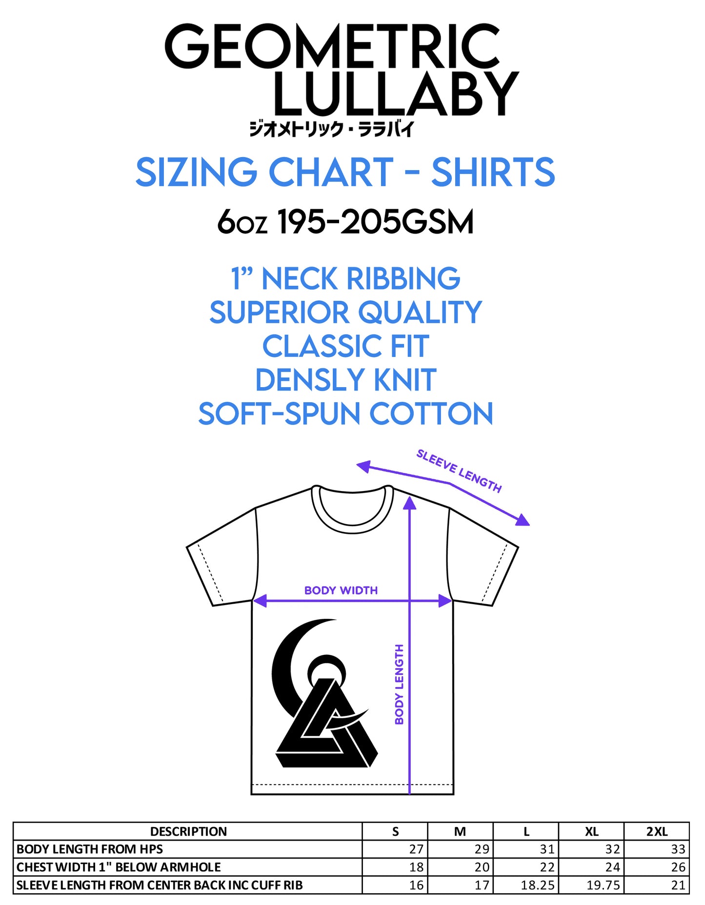 Geometric Lullaby Classic Logo Tee - Icy White